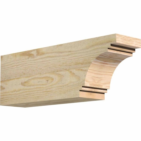 Ekena Millwork Pescadero Rough Sawn Rafter Tail, Douglas Fir, 4"W x 6"H x 18"L RFT04X06X18PEC00RDF